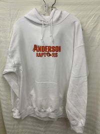 "Anderson Raptors" Logo Hoodie - White